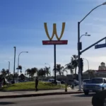 McDonald’s has turned its golden arches upside down to make a distinctive statement.