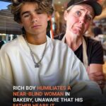 Rich Boy Yells at Near-Blind Woman at Bakery, His Dad Hears It — Story of the Day